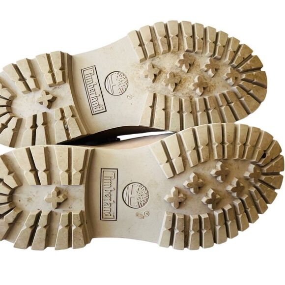 TIMBERLAND Womens Roll Top A21UK Beige Leather/Purple Lace Up Boots size 7. - Picture 10 of 10